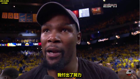 【虎扑JRs字幕】杜兰特:12年以来,詹姆斯是我唯一看齐的人|现在和他打平了